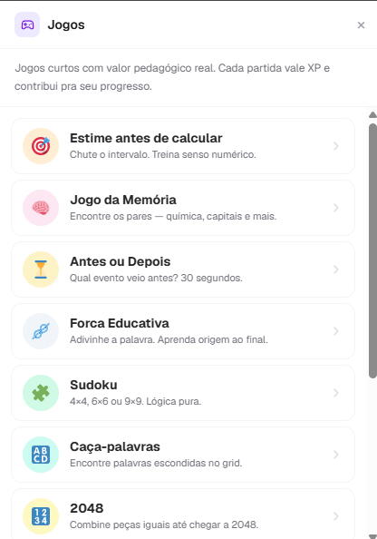 Jogos educativos com valor pedagógico